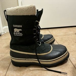 Sorel Caribou Rain Boot Womens 9 Black
